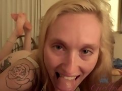 Homemade POV video of Victoria Gracen getting fucked on the bed