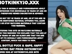 Anal bottle fuck & gape Happy St Patric day from Hotkinkyjo