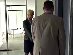 Mila Milan finally gets a chance to fuck the office slut