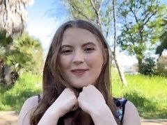 Teasing leads to sex and ends with a creampie for Zoey Zimmer