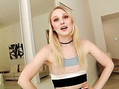 Horny Lily Rader gets surprised with a monster black cock