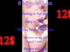 Teaser for butt plug orgasm video!