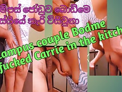 Campus couple Bodme fucked Carrie in the kitchen