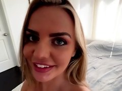 Horny roommate Kate Dalia masturbates and gets fucked balls deep