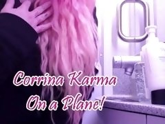 Corrina Karma on a Plane Teaser. Join the Mile High Club and Squirt with me!