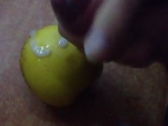 i cum on a yellow apple