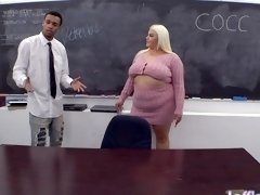 BBW Detention Turns into a Hot Orgy