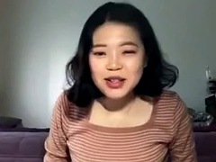 Cute korean girl flashing on cam
