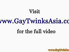 Gay asian twinks ass fucking at home